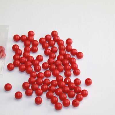100 palline di ricambio rosse per scatola di decomposizione numerica | Scatola divisa RE-Plastic® Wissner Mathe