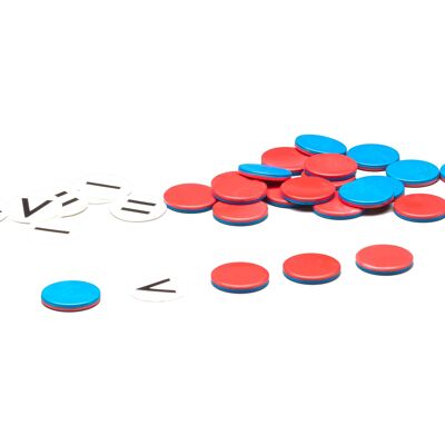 Turntable set with arithmetic symbol | RE-Plastic® counting chips Learn to count School