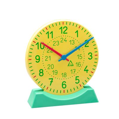 Learning clock with stand | Learn time synchronous clockwork math elementary school
