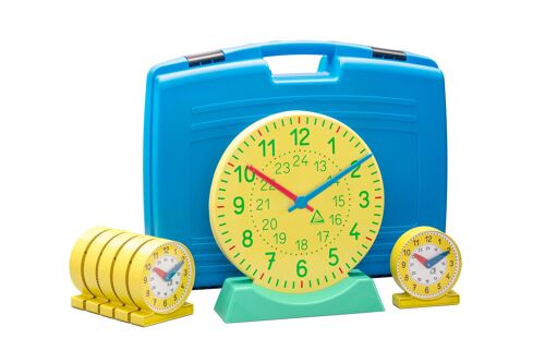 Uhren Klassensatz I (25 Teile) | Lernuhr Spieluhr Uhrzeit lernen RE-Plastic®