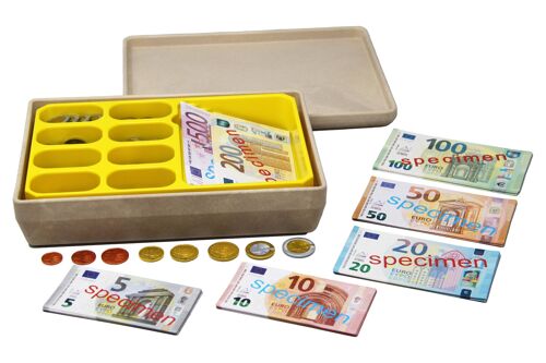 Spielgeldbox 130 Scheine + 160 Münzen