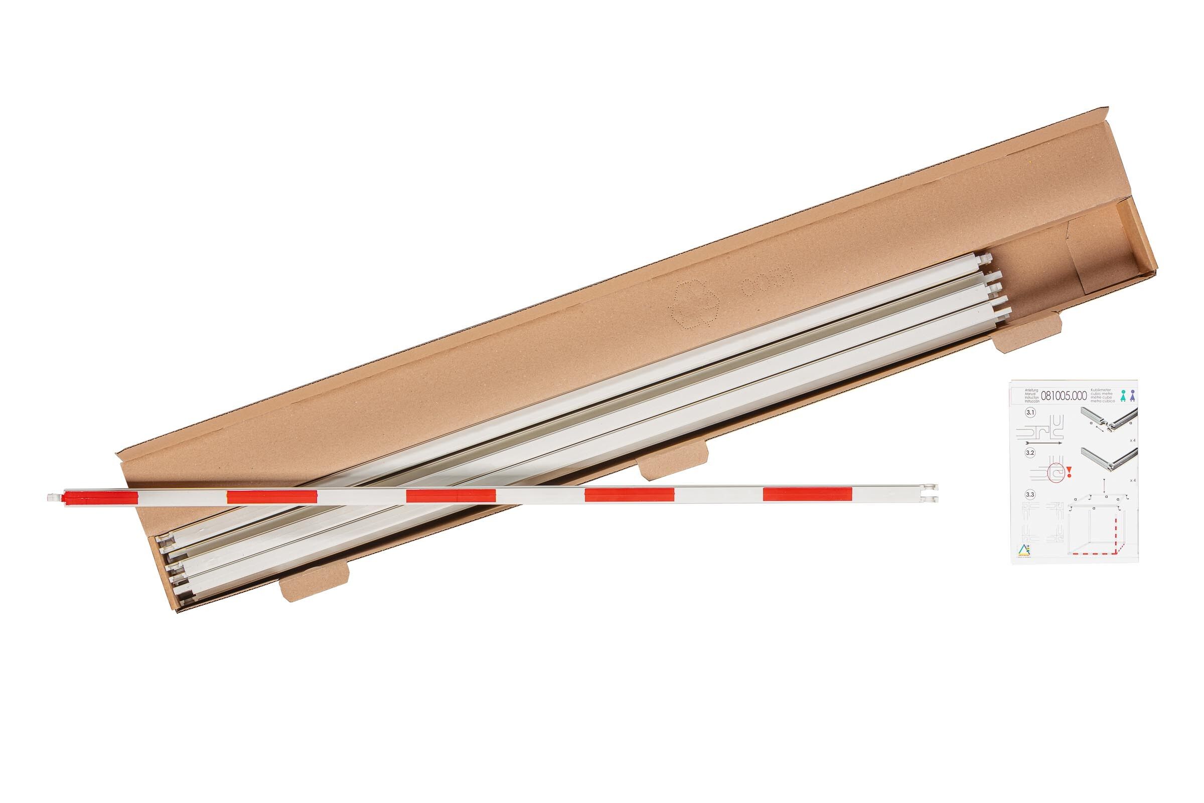 Kubikmeterbausatz mit Einteilung | Schulung des räumlichen Vortstellungsvermögens