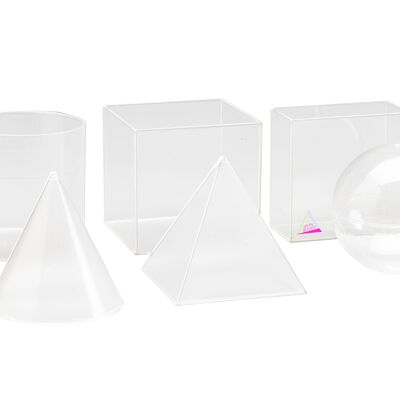 Body Shape Set Transparent (6 pièces) | Corps RE-Plastic® Geo pour remplissage