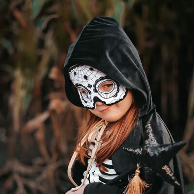 Maschera teschio "Halloween nero"