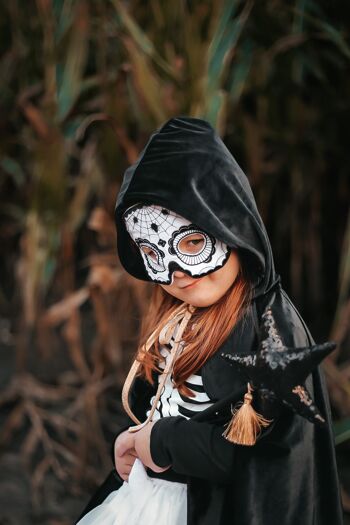 Masque tête de mort "Halloween noir" 1