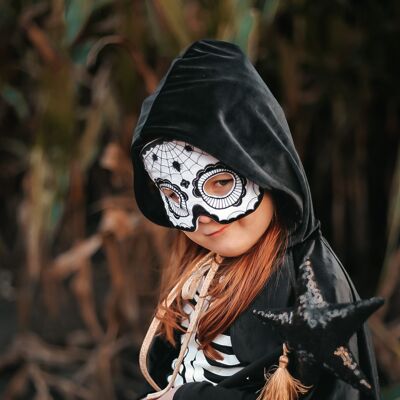 Máscara de calavera "Halloween negro"