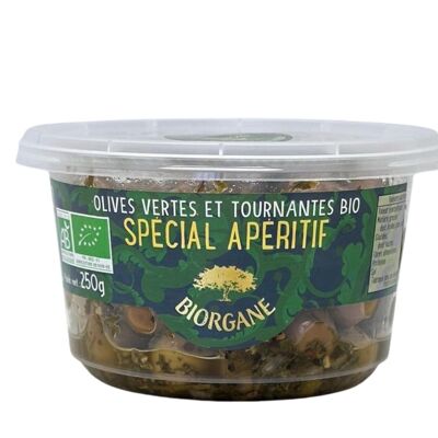 Whole organic olives special aperitif in 100% recyclable jar