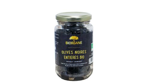 Olives noires bio entières aux herbes de Provence