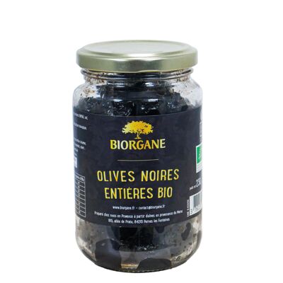 Olives noires bio entières aux herbes de Provence