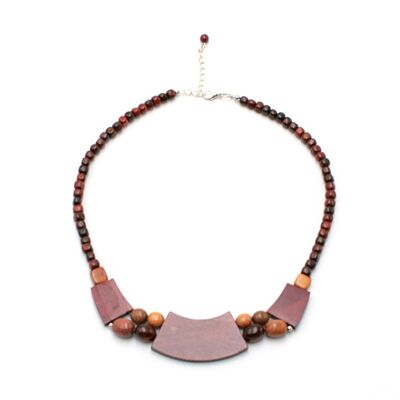 Mathilda multicolored wooden necklace