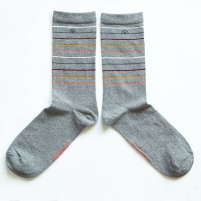 Otto 42-46 Socken, hergestellt in Frankreich und in Solidarität mit der Marke Bonpied