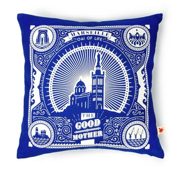 Coussin Good-Mother bleu 1