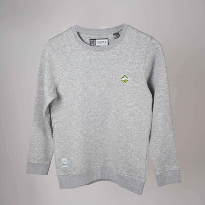 Lemon Kinder-Sweatshirt mit Rundhalsausschnitt Grau