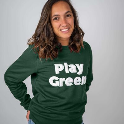 Felpa da donna "Play Green" Verde bottiglia