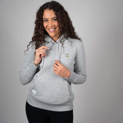 Zitronen-Hoodie für Damen Grau