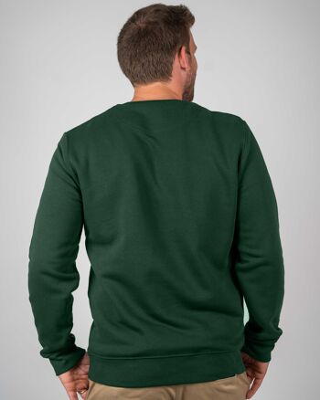 Sweat col rond "Play Green" Homme Vert bouteille 2