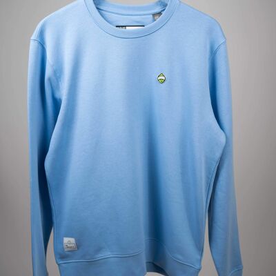 Lemon Men's Round Neck Sweatshirt Sky blue