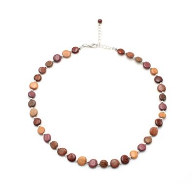 Collana Cecilia in legno multicolore