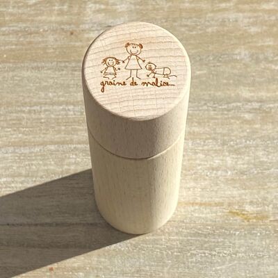 Estuche de madera para accesorios de belleza