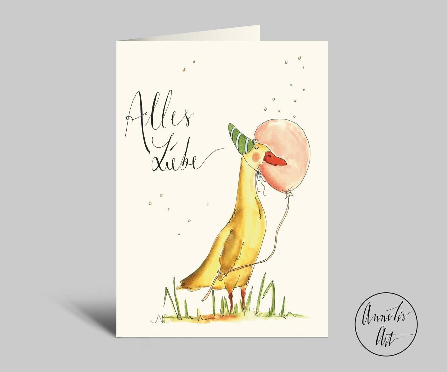 Biglietto di auguri di compleanno | Corridore| Tanto amore | Biglietto piegato con busta