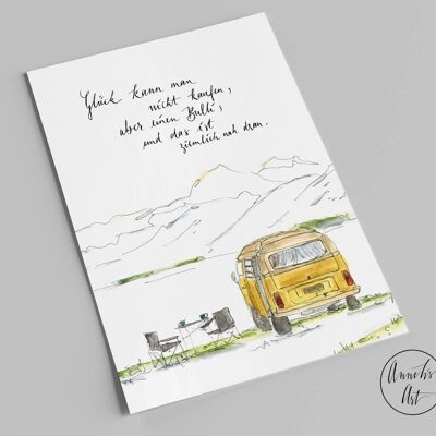 Postcard | Bulli | You can't buy happiness