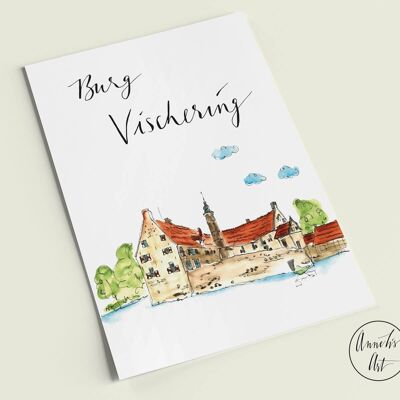 Carte postale | Château de Vischering | Série Ludinghausen