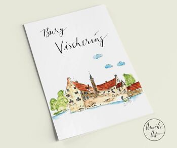 Carte postale | Château de Vischering | Série Ludinghausen 1