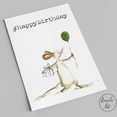 Postkarte | Geburtstagskarte | #happyBirthday |
