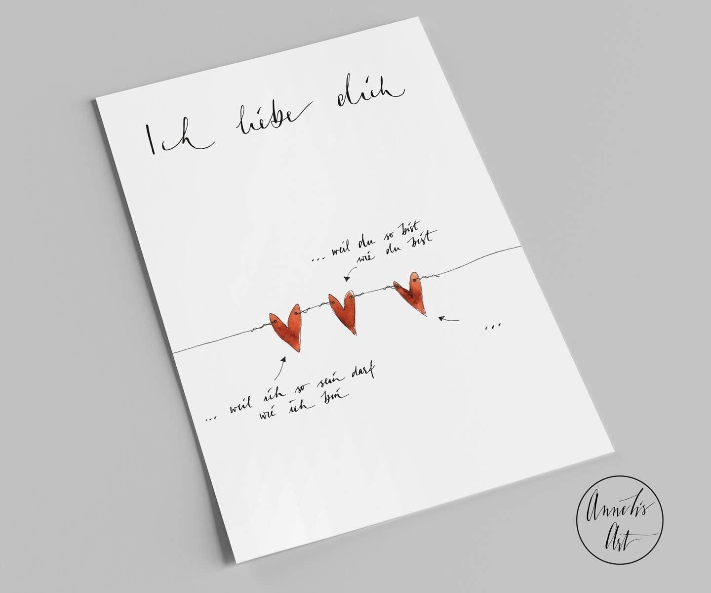 Postcard | I love you because ...