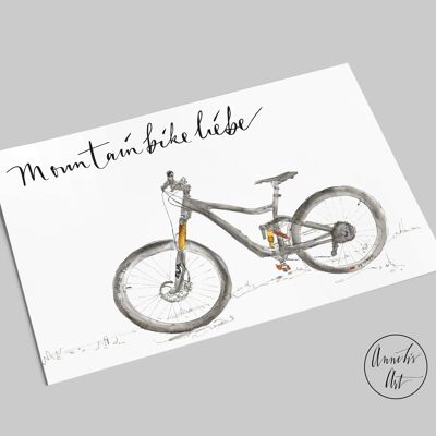 postal | Bicicleta de montaña | BTT | amor de bicicleta de montaña