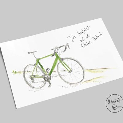 Carte postale | vélo de course | Chaque sortie comme des petites vacances