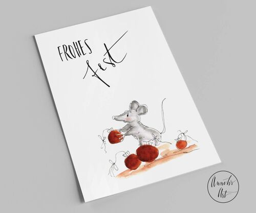 Postkarte | Weihnachtskarte | Frohes Fest