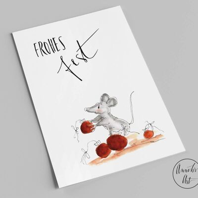 Postkarte | Weihnachtskarte | Frohes Fest