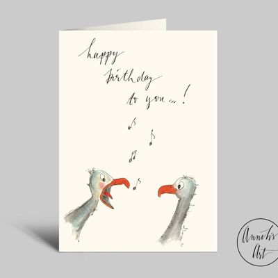 carte d'anniversaire | oups | joyeux anniversaire | Carte pliante amusante