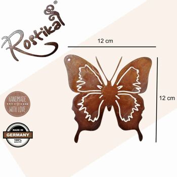 Rouille Déco Papillon Filigrane | Décoration à suspendre pour le jardin et la maison 6