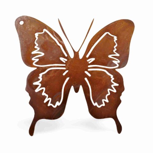 Rost Deko Schmetterling Filigran | Hängedeko für Garten und Haus