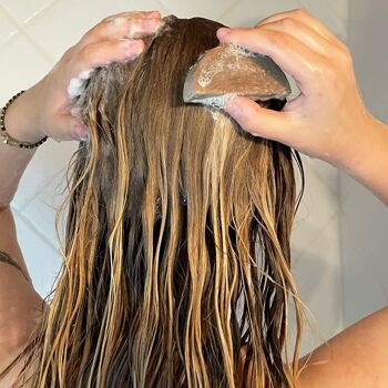 Shampoing solide cheveux gras (huile de Sésame & Rhassoul)  - V1 2