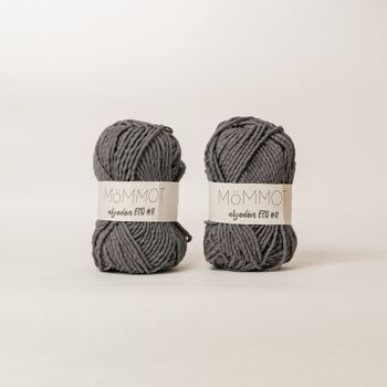 Kit pour tricoter un col enfant ou adulte MöMMOT pratique en 100% coton recyclé 3