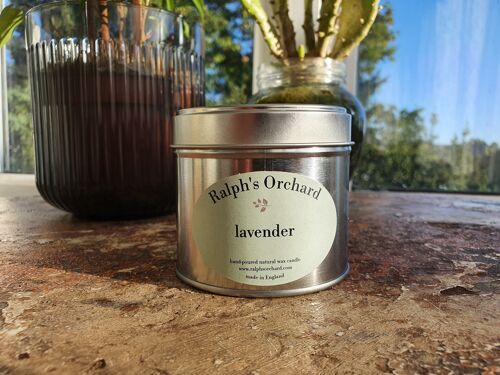Lavender scented eco-friendly candle