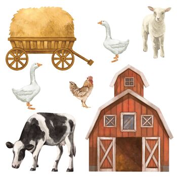 Sticker mural | Animaux de la ferme II 6