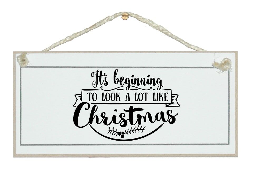 Sembra Natale. Nuovo, divertente segno di Natale