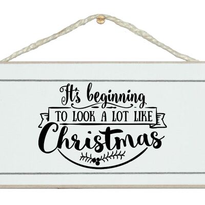 Look like Christmas. New, fun Christmas sign