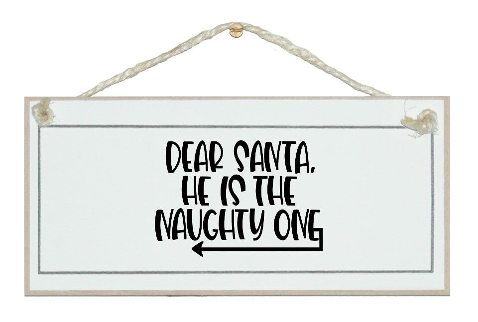 È lui il cattivo! Nuovo, divertente segno di Natale