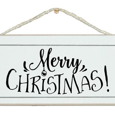 Merry Christmas. Simple. New, fun Christmas sign