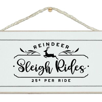 Sleigh Rides. New Christmas sign