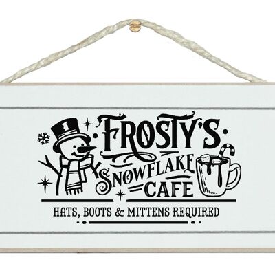 Frosty's... Amusant, signe de Noël vintage