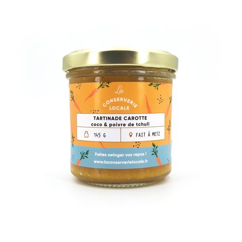 Tartinade Carotte Coco Poivre Tchuli BIO 145g