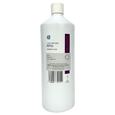 Recharge de Lavage Mains de Luxe 1 Litre - Rhubarbe et Prune