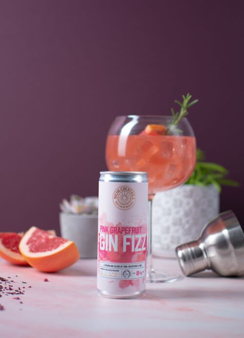 Niche Cocktails Pink Grapefruit Gin Fizz x24