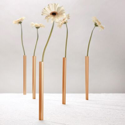 Magnetic Copper vases - SET of 5 SOLIFLORES - gift - holidays